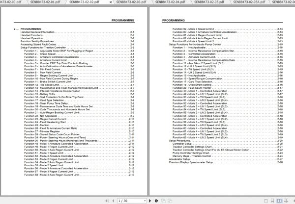 Caterpillar Lift Truck EC55N Service Manuals 2