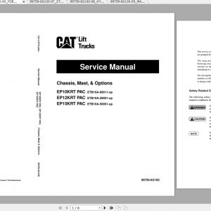 Caterpillar Lift Truck EP10KRT PAC Service Manuals 1
