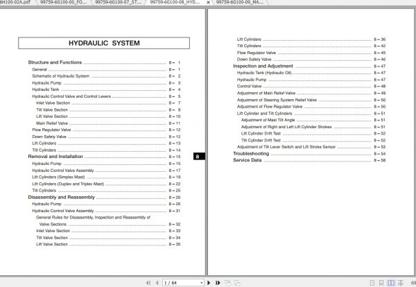 Caterpillar Lift Truck EP10KRT PAC Service Manuals 2