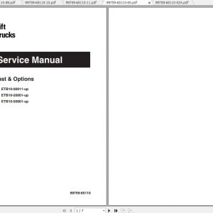 Caterpillar Lift Truck EP10KRT Service Manuals 1