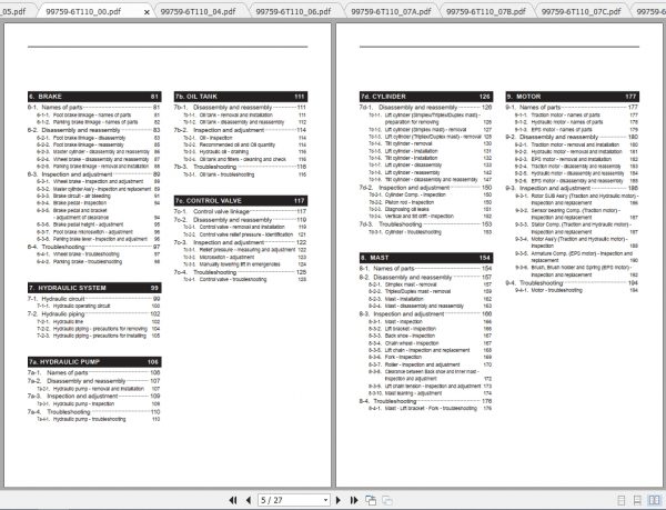 Caterpillar Lift Truck EP13TCBJ Service Manuals 2