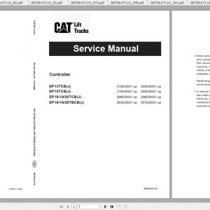 Caterpillar Lift Truck EP13TCB Service Manuals 1