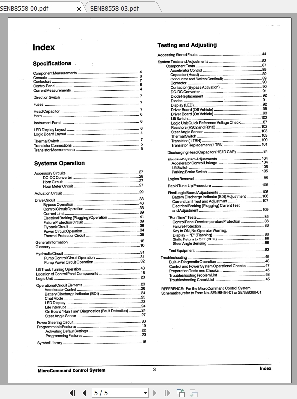 Caterpillar Lift Truck EP13T 36V Service Manuals 2