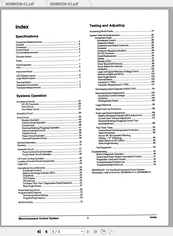 Caterpillar Lift Truck EP13T 48V Service Manuals 2