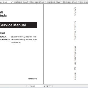 Caterpillar Lift Truck EP14CA Service Manuals 1