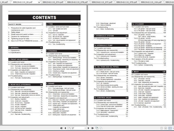 Caterpillar Lift Truck EP14CA Service Manuals 2
