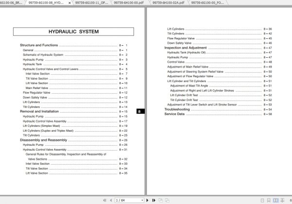 Caterpillar Lift Truck EP15KRT PAC Service Manuals 2