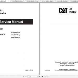 Caterpillar Lift Truck EP15TCA Service Manuals 1