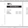 Caterpillar Lift Truck EP15TCBJ Service Manuals 1