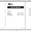 Caterpillar Lift Truck EP15TCB Service Manuals 1