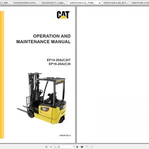 Caterpillar Lift Truck EP16ACNT Service Manuals 1