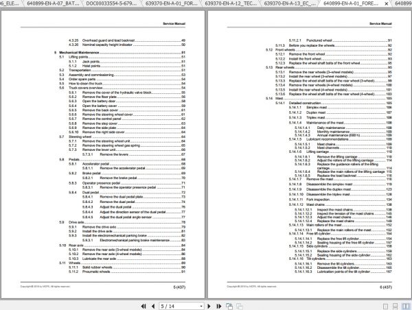 Caterpillar Lift Truck EP16ACN Service Manuals 2