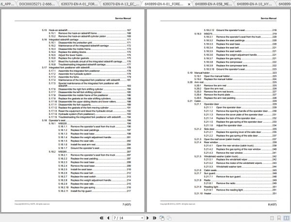 Caterpillar Lift Truck EP16AN Service Manuals 2