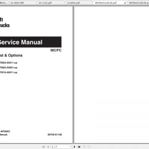 Caterpillar Lift Truck EP16K Service Manuals 1