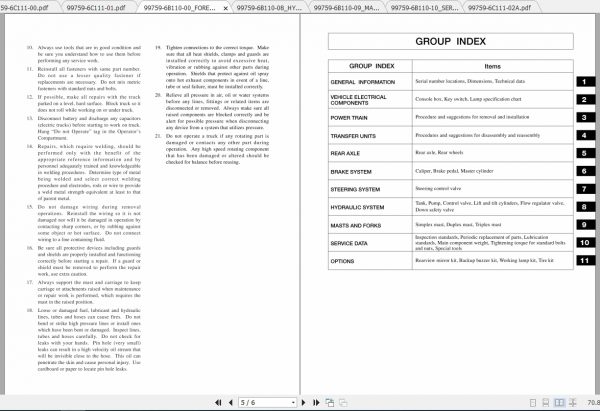 Caterpillar Lift Truck EP16NT Service Manuals 2