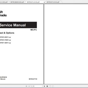 Caterpillar Lift Truck EP16N Service Manuals 1