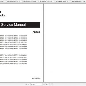 Caterpillar Lift Truck EP16PN Service Manuals 1