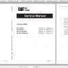 Caterpillar Lift Truck EP16TBCBJ Service Manuals 1