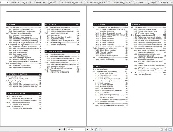 Caterpillar Lift Truck EP16TBCBJ Service Manuals 2