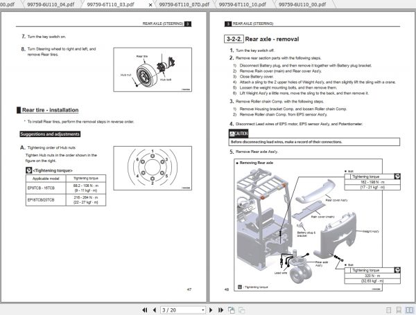 Caterpillar Lift Truck EP16TCBJ Service Manuals 3