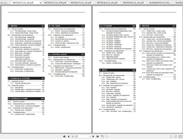 Caterpillar Lift Truck EP16TCB Service Manuals 2
