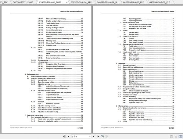 Caterpillar Lift Truck EP18ACNT Service Manuals 2