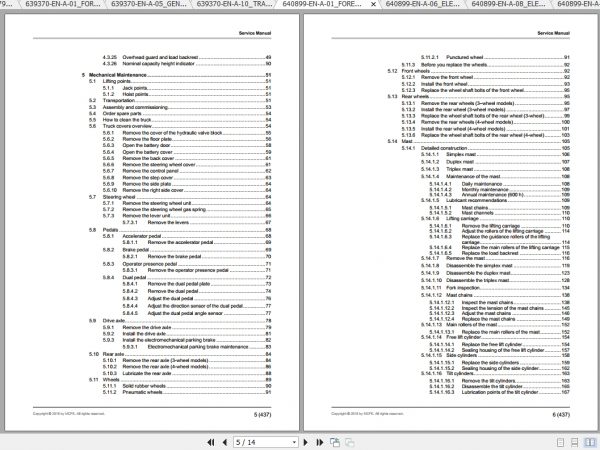Caterpillar Lift Truck EP18ACN Service Manuals 2