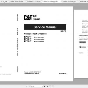 Caterpillar Lift Truck EP18NT Service Manuals 1