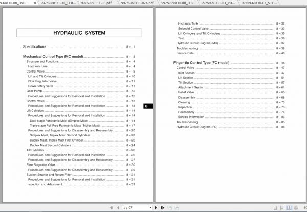 Caterpillar Lift Truck EP18NT Service Manuals 2