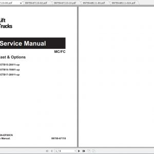 Caterpillar Lift Truck EP18N Service Manuals 1