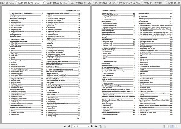 Caterpillar Lift Truck EP18PN Service Manuals 3