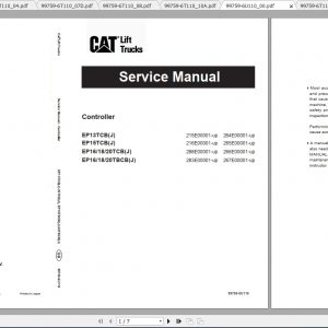 Caterpillar Lift Truck EP18TBCBJ Service Manuals 1