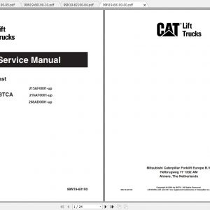 Caterpillar Lift Truck EP18TCA Service Manuals 1
