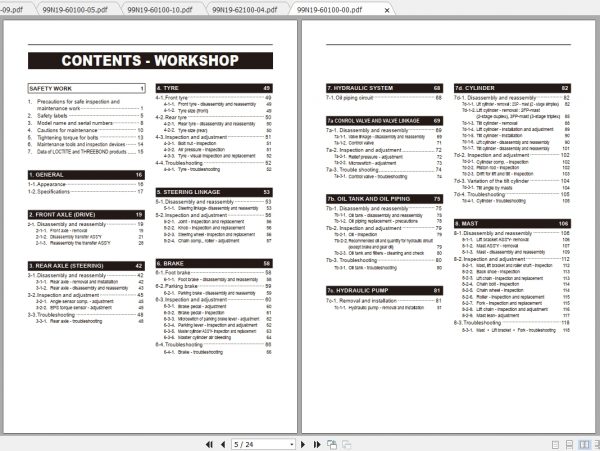 Caterpillar Lift Truck EP18TCA Service Manuals 2