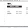 Caterpillar Lift Truck EP18TCBJ Service Manuals 1