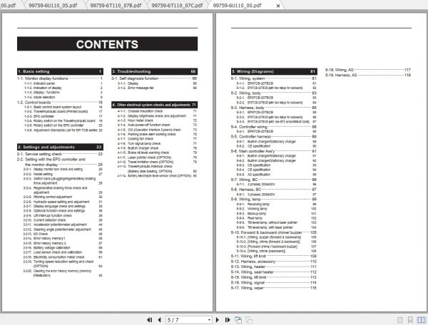Caterpillar Lift Truck EP18TCBJ Service Manuals 2