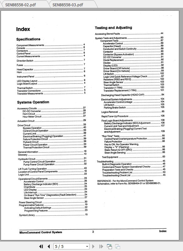 Caterpillar Lift Truck EP18T 48V Service Manuals 2