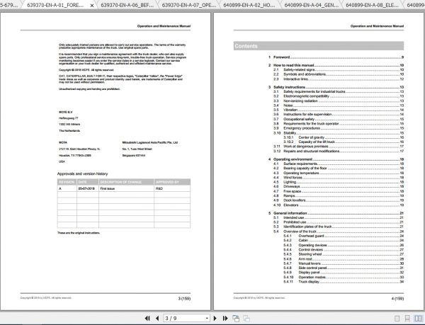 Caterpillar Lift Truck EP20ANT Service Manuals 2