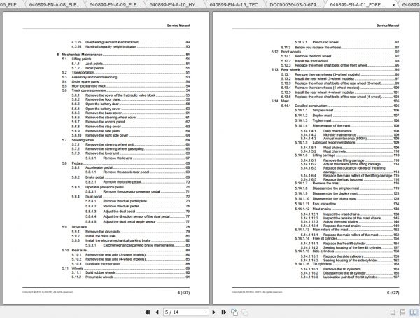 Caterpillar Lift Truck EP20AN Service Manuals 2