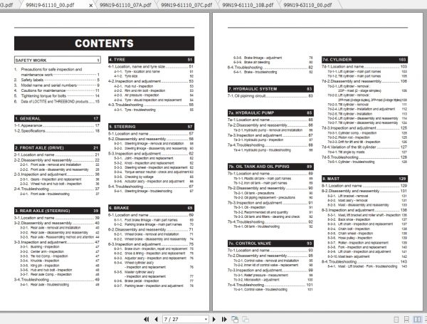 Caterpillar Lift Truck EP20CA Service Manuals 2