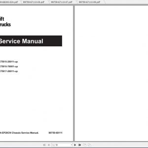 Caterpillar Lift Truck EP20CN Service Manuals 1