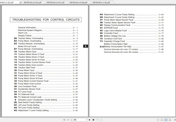 Caterpillar Lift Truck EP20K PAC Service Manuals 2