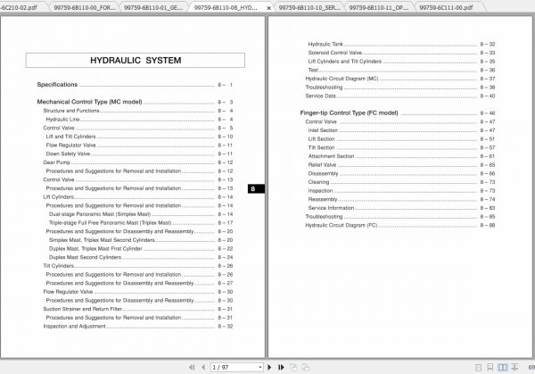 Caterpillar Lift Truck EP20NT Service Manuals 2