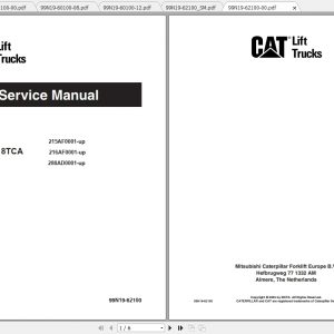 Caterpillar Lift Truck EP20TCA Service Manuals 1