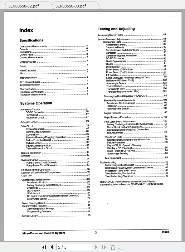 Caterpillar Lift Truck EP20T 48V Service Manuals 2