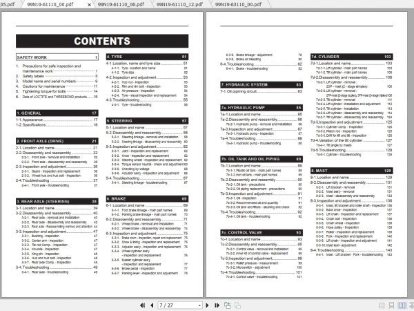 Caterpillar Lift Truck EP25CA Service Manuals 2