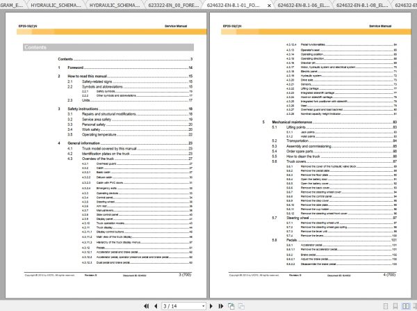 Caterpillar Lift Truck EP25N Service Manuals 3