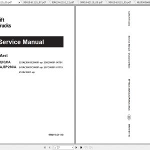 Caterpillar Lift Truck EP30CA Service Manuals 1