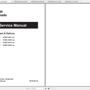 Caterpillar Lift Truck EP35K PAC Service Manuals 1
