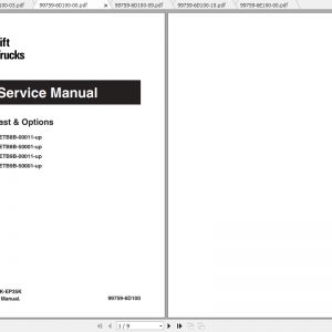 Caterpillar Lift Truck EP35K Service Manuals 1